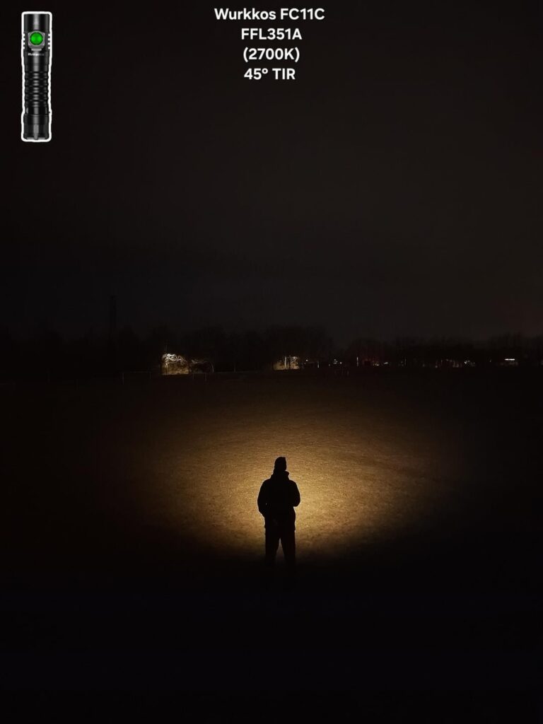 Reflowed emitter Beamshots + Fireflies L50-Sol TIR vs Reflector
