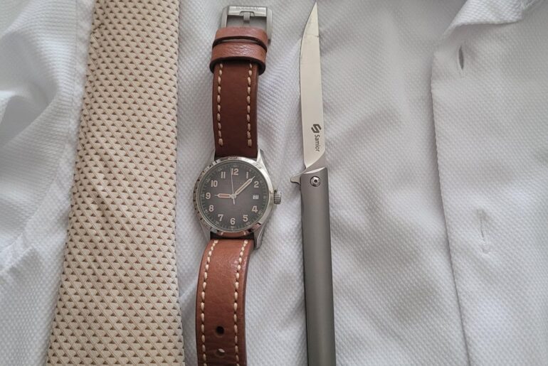Sunday Dress up. . . Berny Watch and Samior Knife