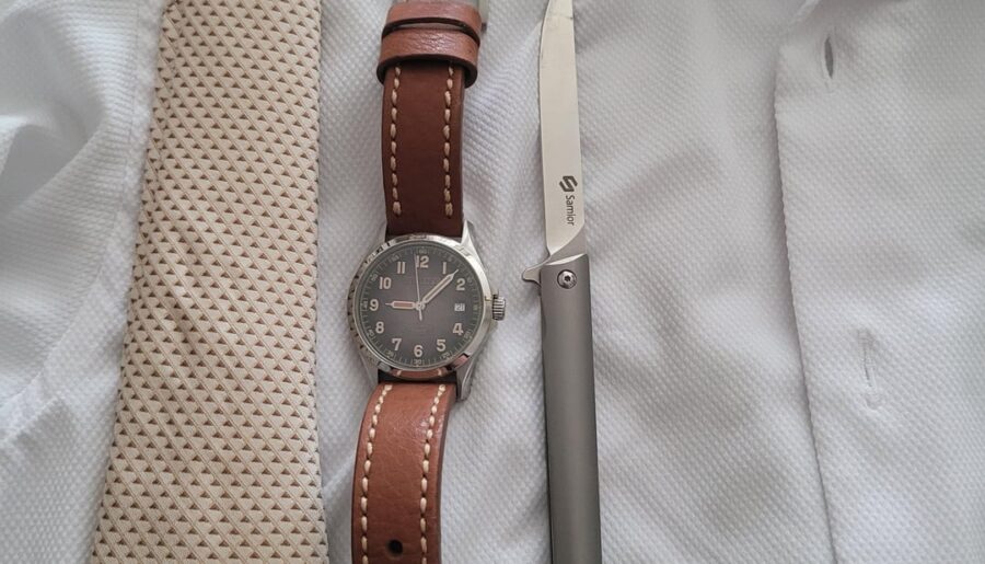 Sunday Dress up. . . Berny Watch and Samior Knife
