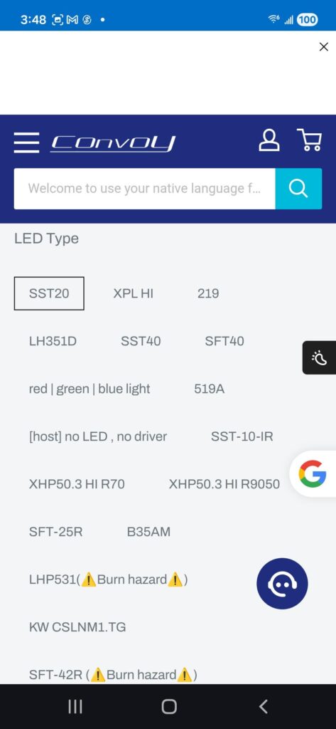 Question what led should I get? Want to get a convoy s2+ around 4k or 5k and confused about the options..any information appreciated.