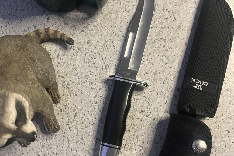 Impulse bought a Buck 119 on a drug binge. Shortly after I went to rehab, was hell. Am now two months sober for the first time since I was 14. No regrets.