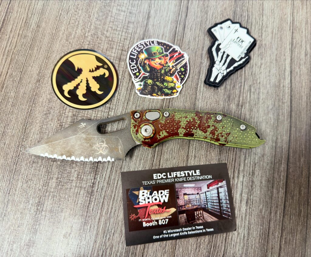 NKD! Microtech Stitch Auto Outbreak Fully Serrated