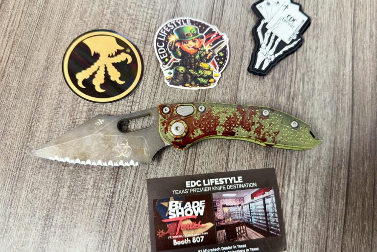 NKD! Microtech Stitch Auto Outbreak Fully Serrated