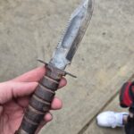 Bought a house and found a Airforce Survival knife when replacing shitty drywall