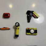 My night walk kit has a hot colors vibe to it