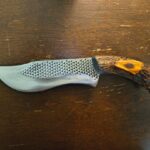 Farrier rasp knife 1095? Maybe that's what the Internet told me lol got so much hate for it and other knives I've made that I got shadow banned and had to make new reddit