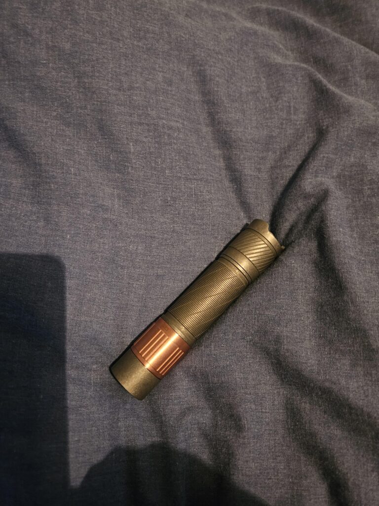 My first flashlight.