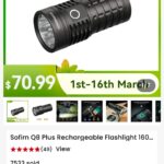 The Sofirn Q8 Plus is on Spring Sale, and I want one so badly.