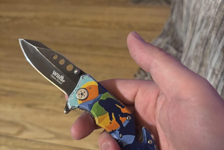 I own nicer knives, but I carry this no-name beater I got at a tourist shop in Colorado with me every day.