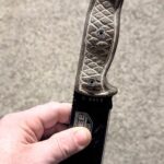 how to modify a 1lb beast of a full tang esse 5 knife into a more easily concealable and comfortable EDC