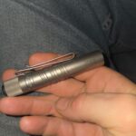 My i3T EOS Titanium edition that I have carried with a 10440 for about a month now. This is my favorite flashlight to edc. Perfect small size and puts out a beautiful beam given how small it is.