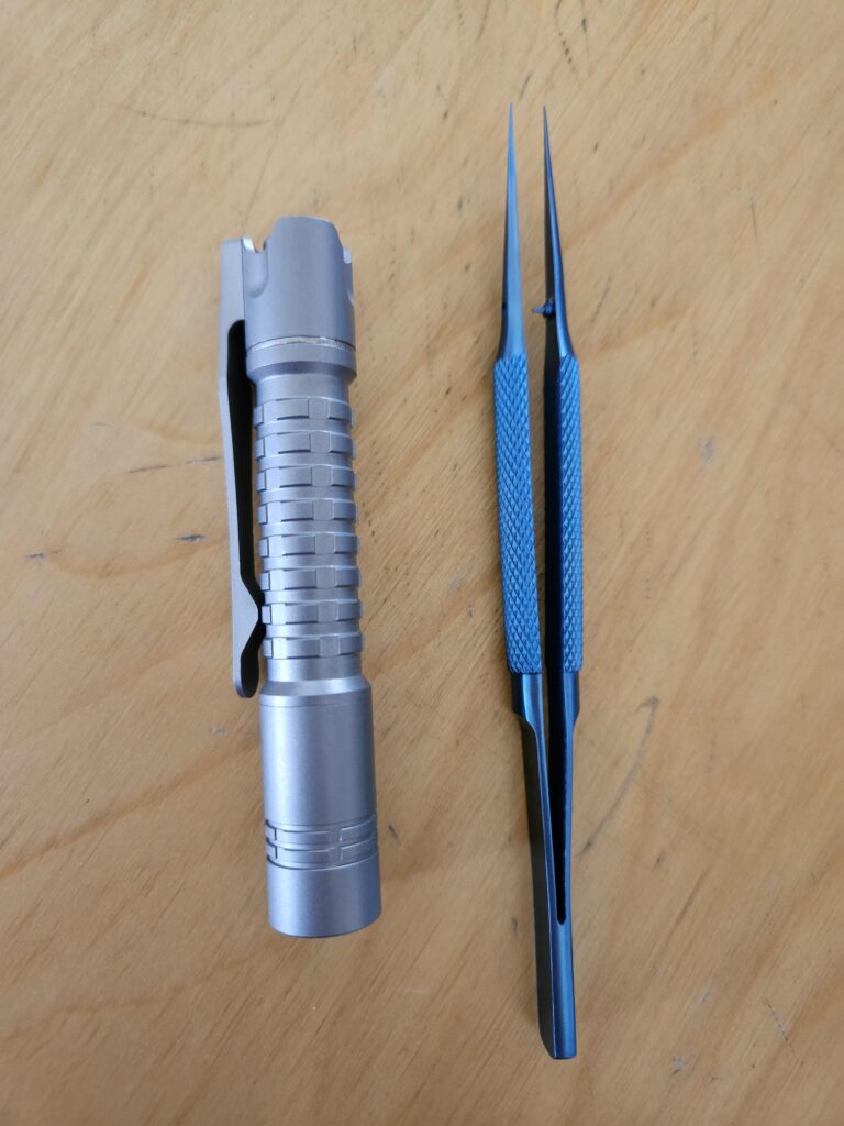 Pill swap with Ti Tweezers?