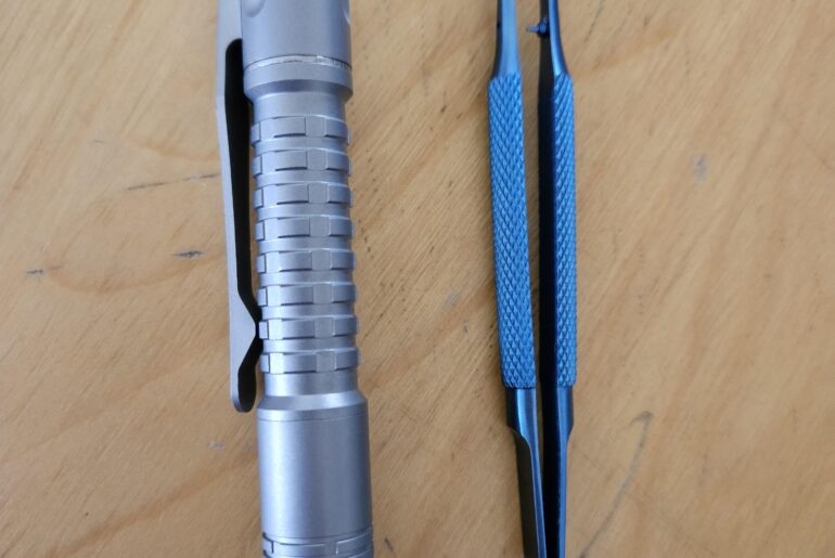 Pill swap with Ti Tweezers?