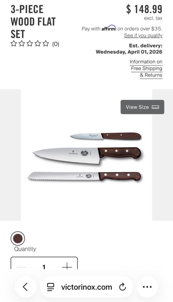 Long lasting kitchen knives