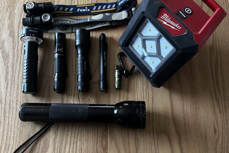 I did not realize I had a collection until I started hanging out in this subreddit.  Walked around the house to find all my stashed "convenience" lights and came up with this.  New Convoy on the way...