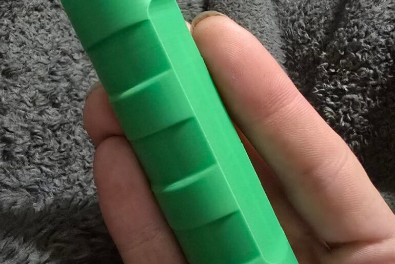 Thanks to a 3D Printer, I get to actually hold a Flashlight (body) I designed in College.