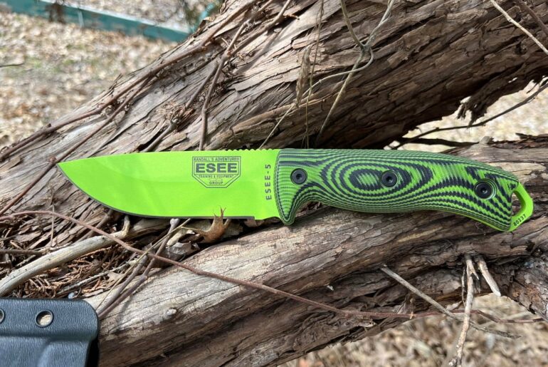 NKD! Last fixed blade? Green venom ESEE 5 fixed blade