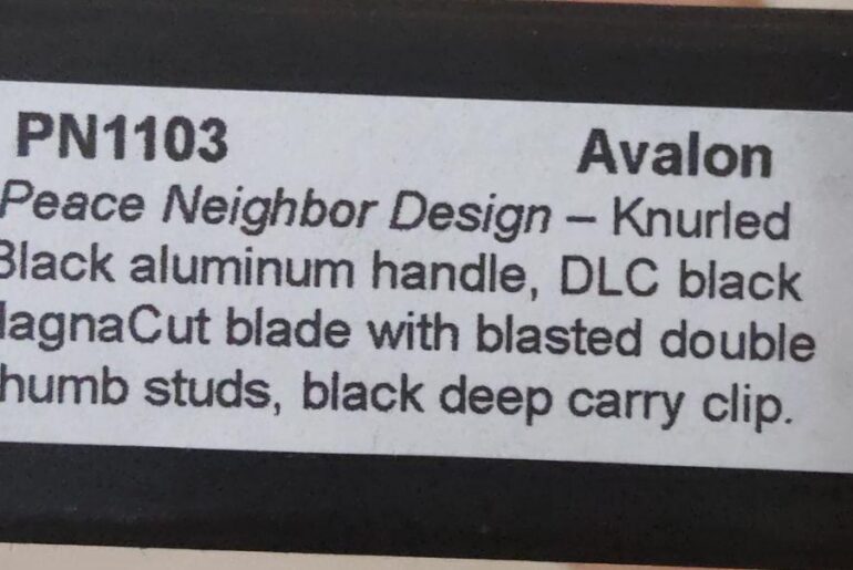 Avalon very nice knife