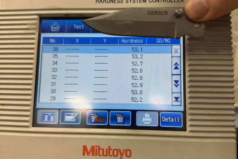 Are Knife Blades Harder/Softer in different areas?