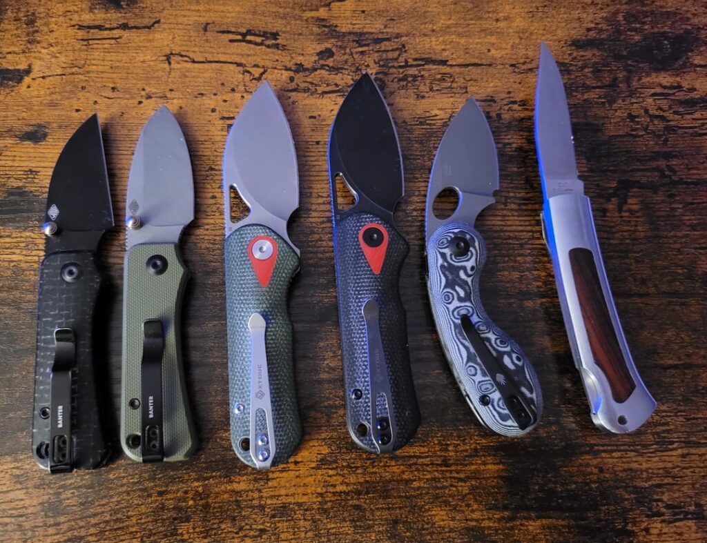 My collection of under 2.5" knives is growing. I would not want them all this size but I quite enjoy them.