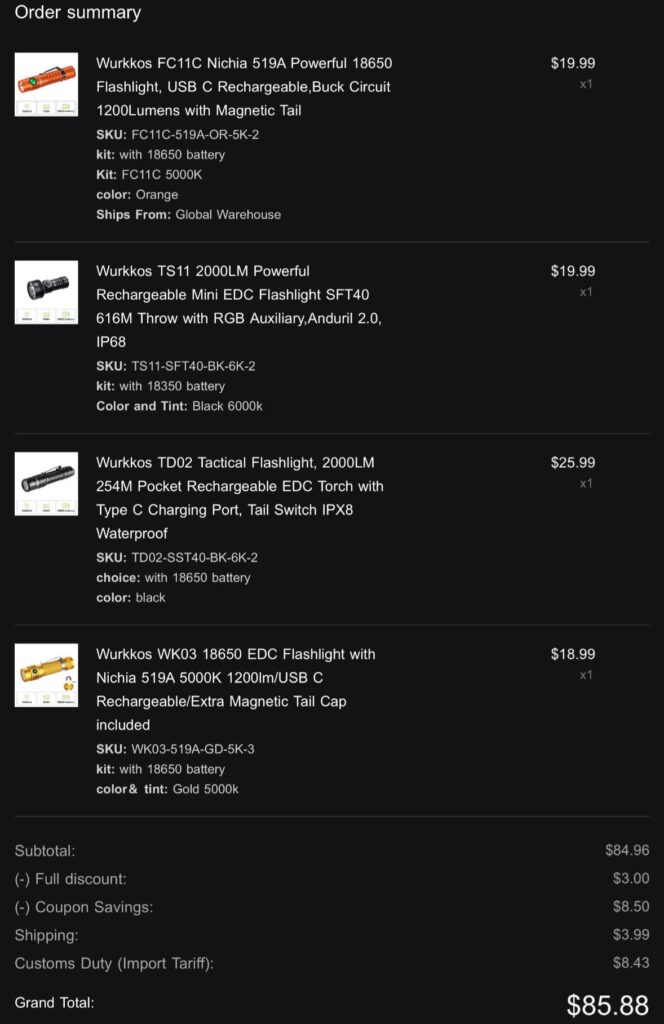 First wurkkos order. Probably not my last