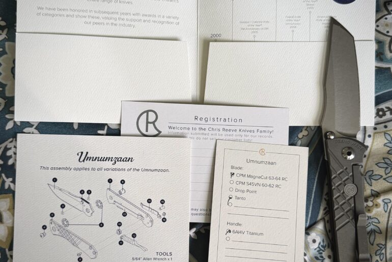 Nothing crazy, just a Tanto Zaan with full credentials.