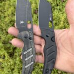 2 Kizer cousins - button lock Sheepdog and button top liner lock Sheepdog