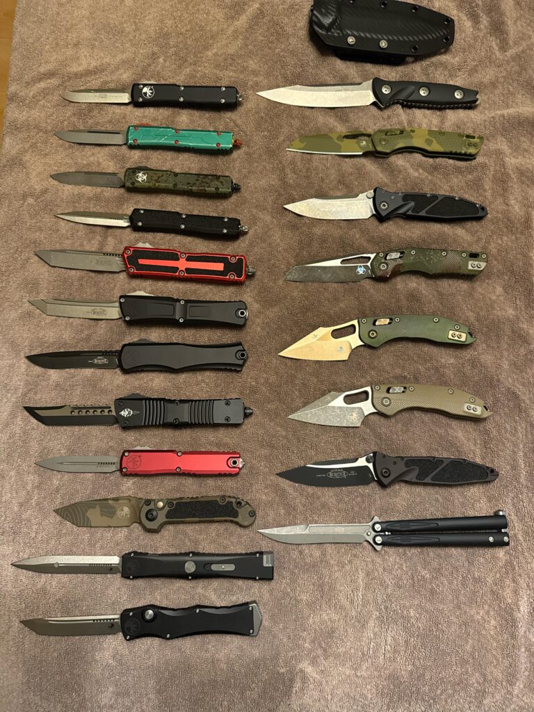 The current state of my microtech collection