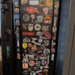 Many years of buying stickers and getting a free knife with each purchase :)