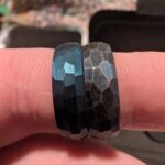 My wedding band after wearing it every day for a few years vs brand new