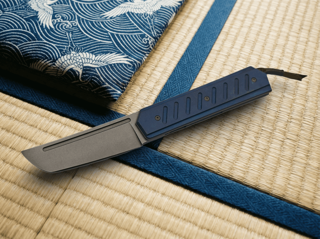 La Forge du Mammouth Kensei titanium liner lock. I have made only one Kensei titanium from my first draw. Only one in the world🔥