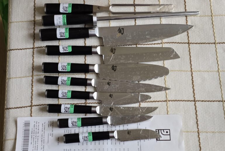 Unintended Shun knives collection. $1.99 each