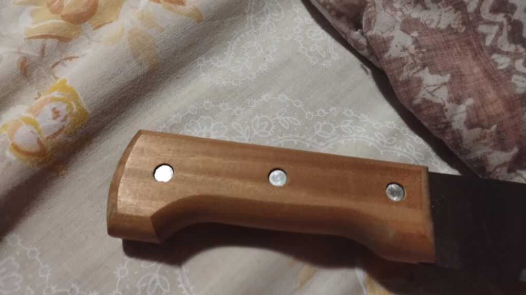 Anyone know how to remove pins from tramontina machete?