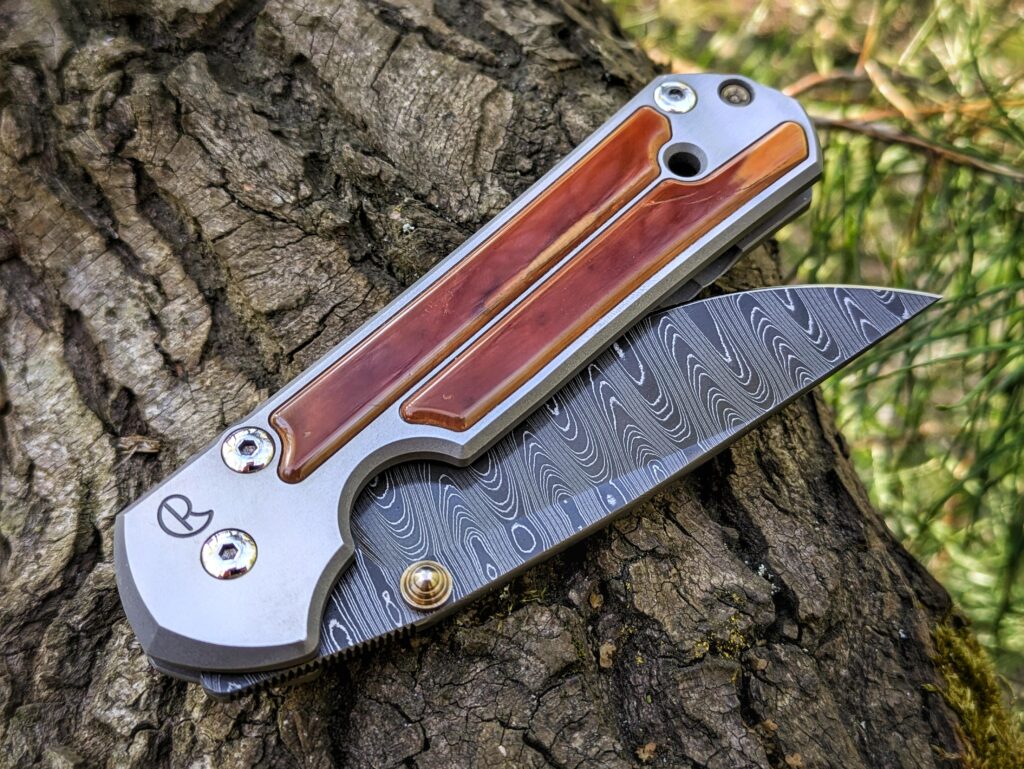NKD 🦣 Large Sebenza 21 with Mammoth Bark inlays and Devin Thomas Damascus (2008)