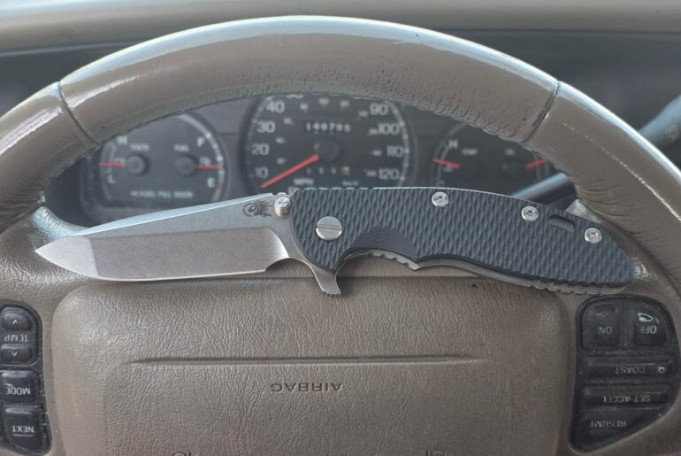 NKD, just picked up this XM-18 spanto at USA Made Blades. Also I out my copper scale on her.
