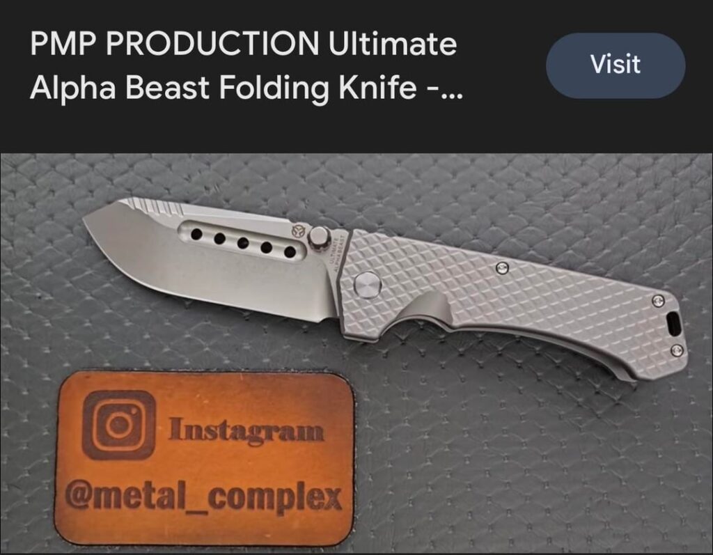 Oversized folding knives is my newest obsession. Any experience with these or better ones that are not an arm and a leg like the PMP?