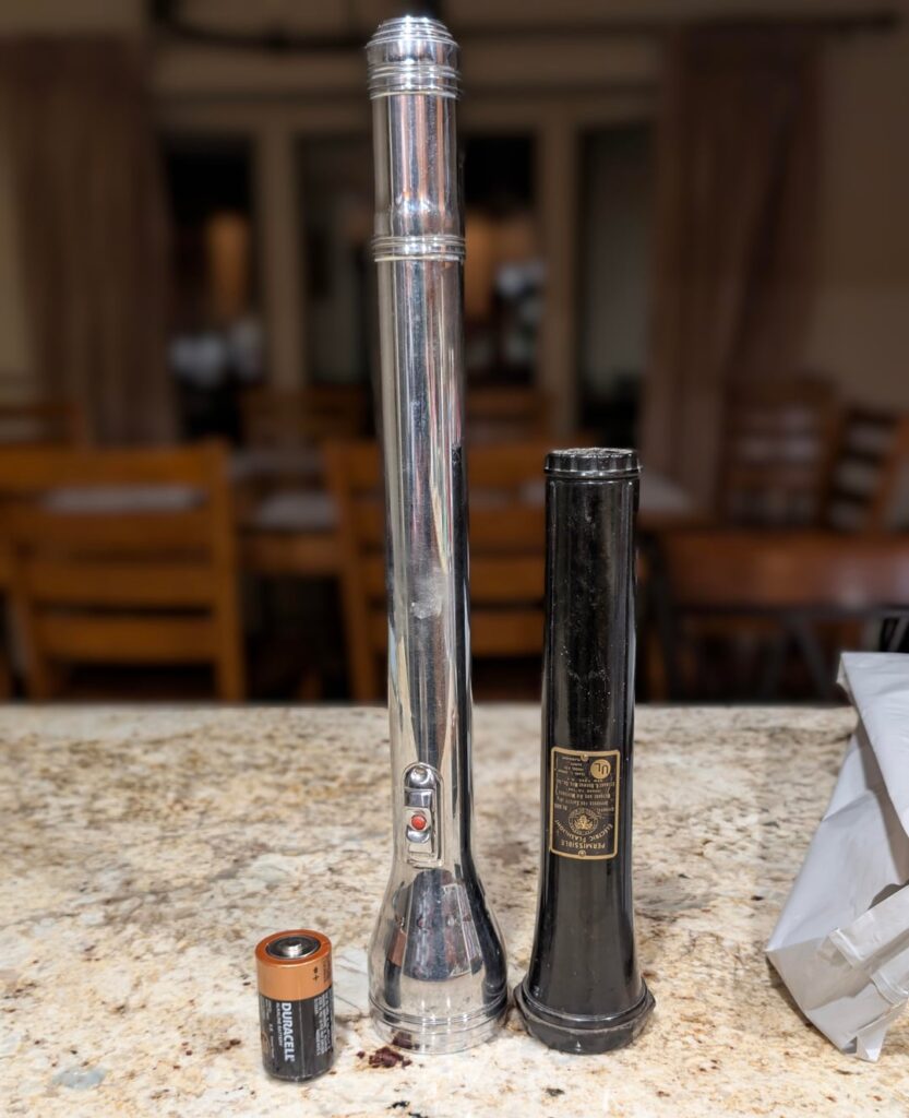 Picked up a couple random old flashlights.