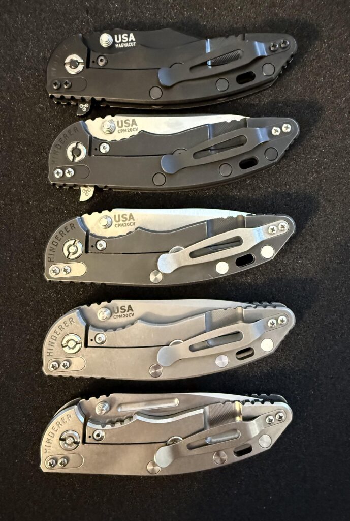 Hinderer finish comparison