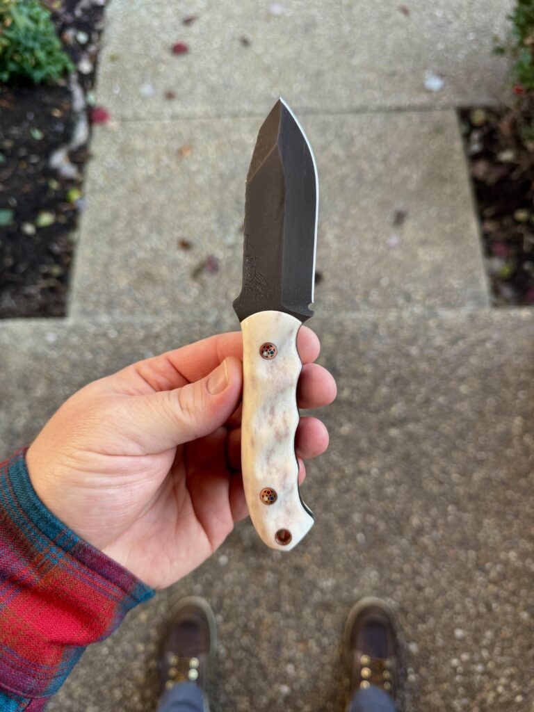 Today’s Blade: Half Face Blades Disaster Cub /// Elk Antler /// Patriot Pins 🦌 🇺🇸 #NKD