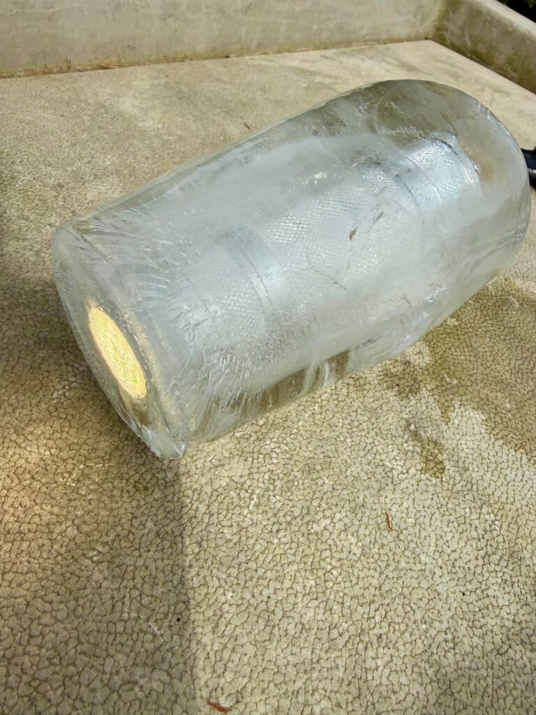 FROZEN Convoy S2+ aluminum test, melt while running