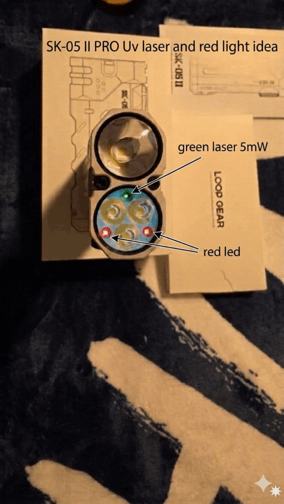 LOOP GEAR SK-05 II PRO uv laser and red light idea