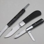 3 recent creations, including my first use of damasteel.