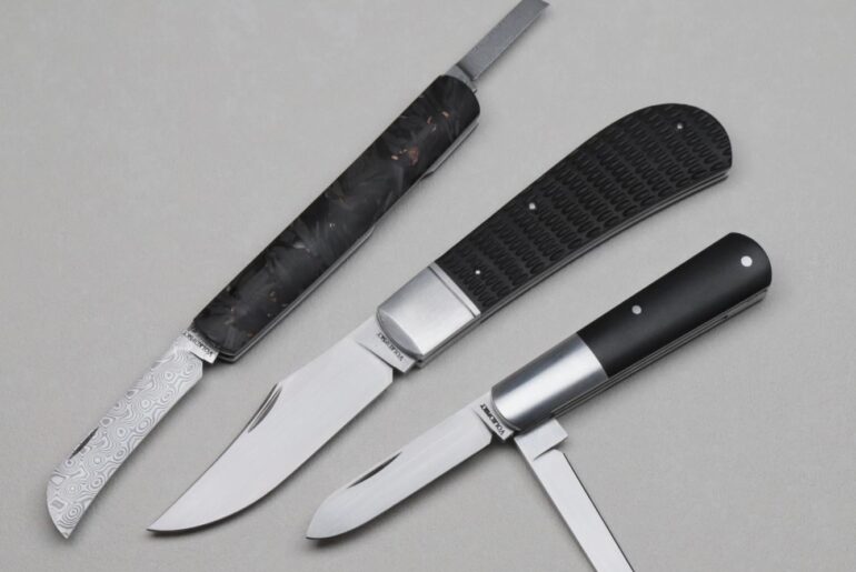 3 recent creations, including my first use of damasteel.