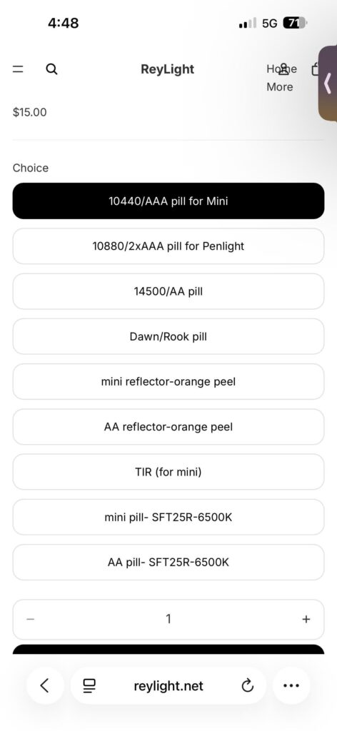 ReyLight AA/AAA SFT-25R Pills