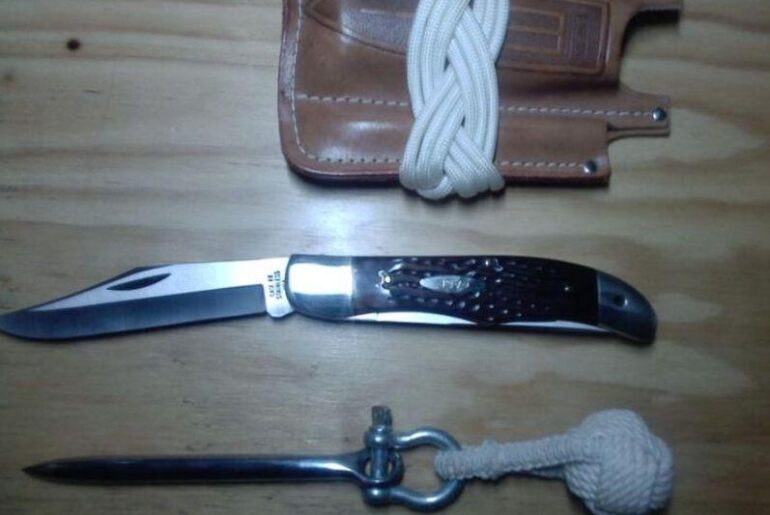 Case Mariner's Set bought on shipboard 1966 during our Vietnam combat cruise