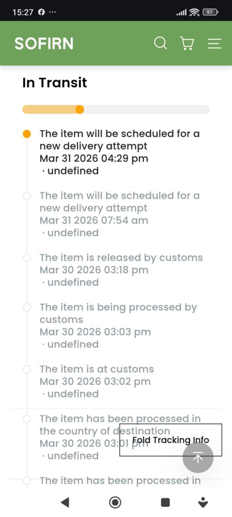 Have you got experience with Sofirn's package tracking?