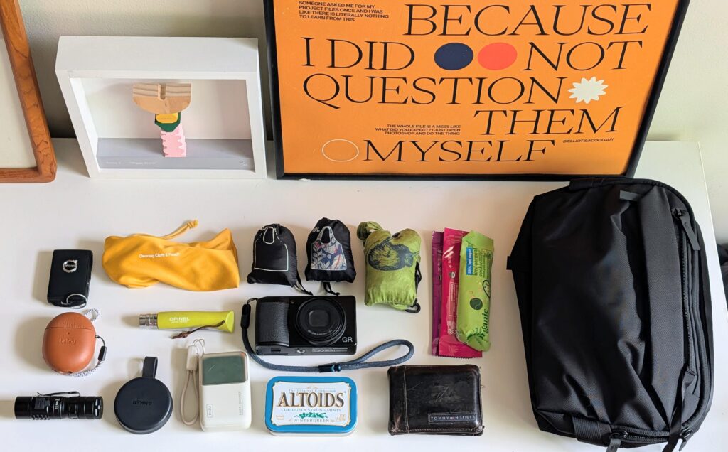 got a new bag, refreshed some items