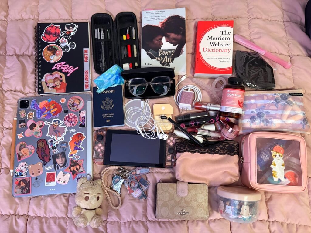 my carry-on for a friend trip to ny