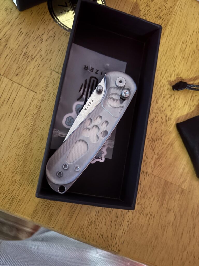 Was excited to snag the Kizer Wharning from BladeHQ and received.. this?