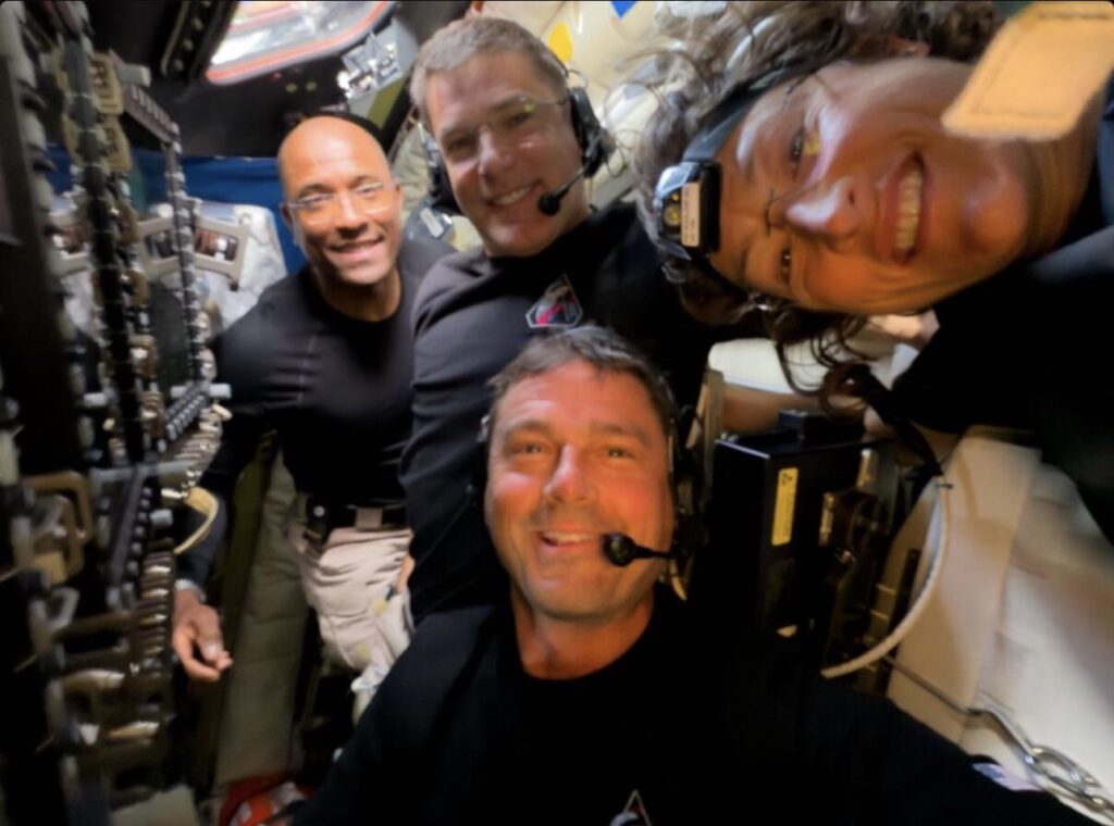 What light did they send to space.